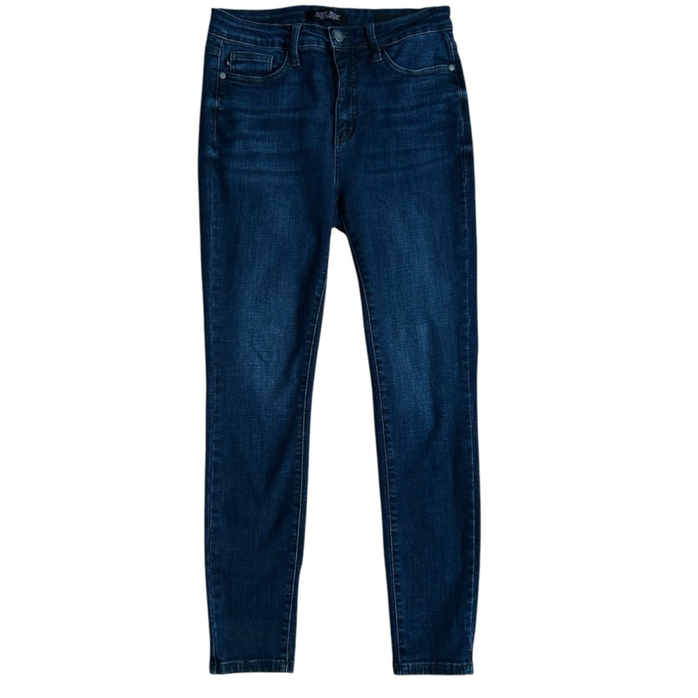 Judy Blue Skinny Fit Jeans Women's 7/28 Dark Wash High‎ Rise Stretch Denim Pants - Picture 2 of 7